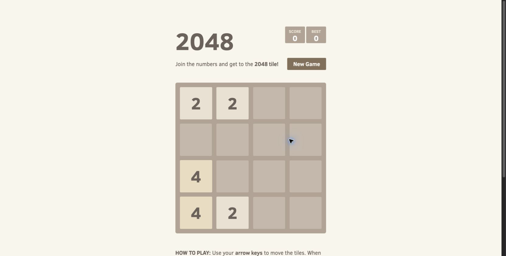 2048 game artwork