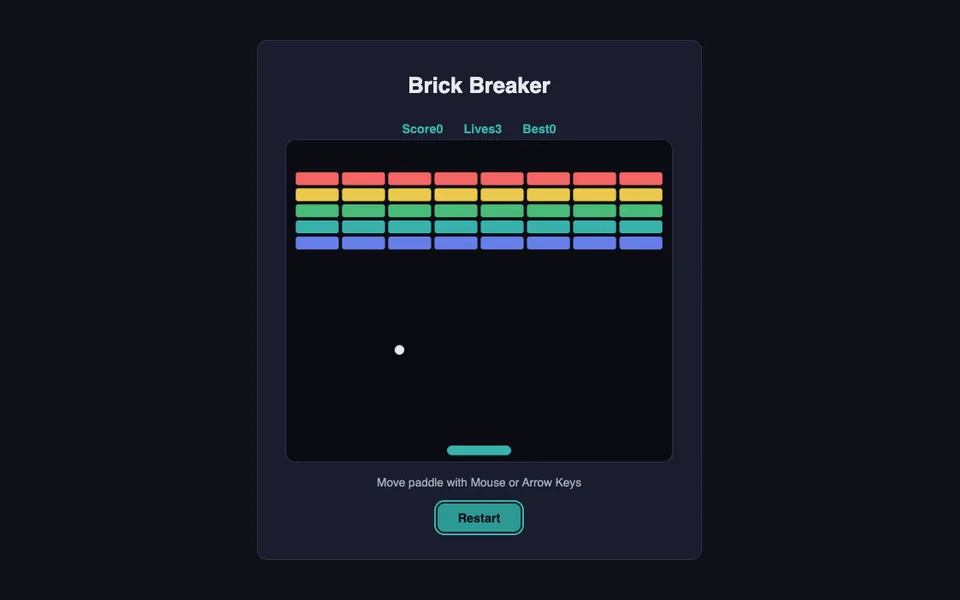 Brick Breaker game artwork