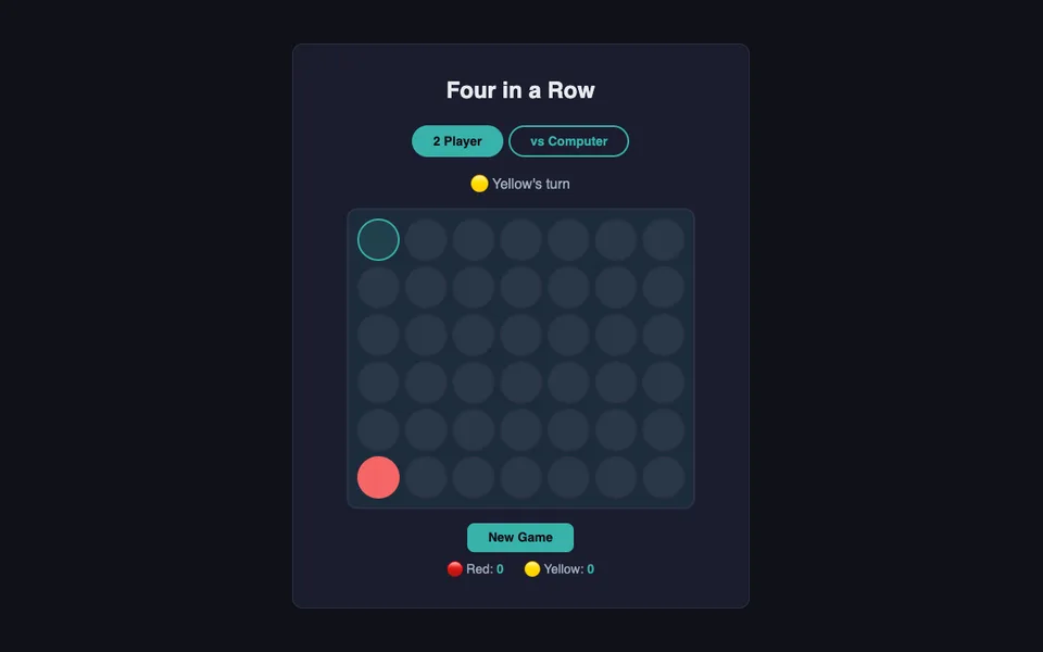 Four in a Row game artwork