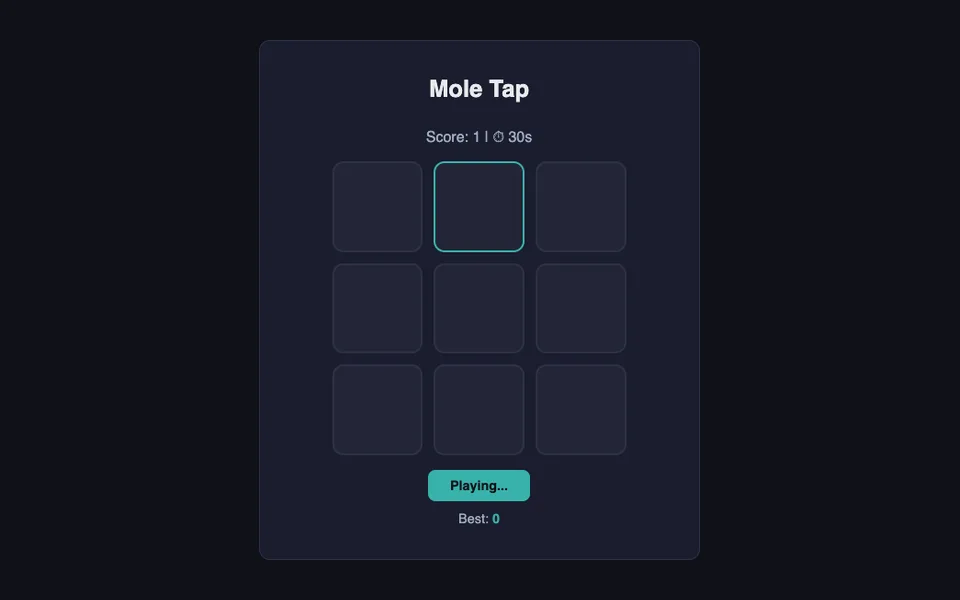 Mole Tap game artwork