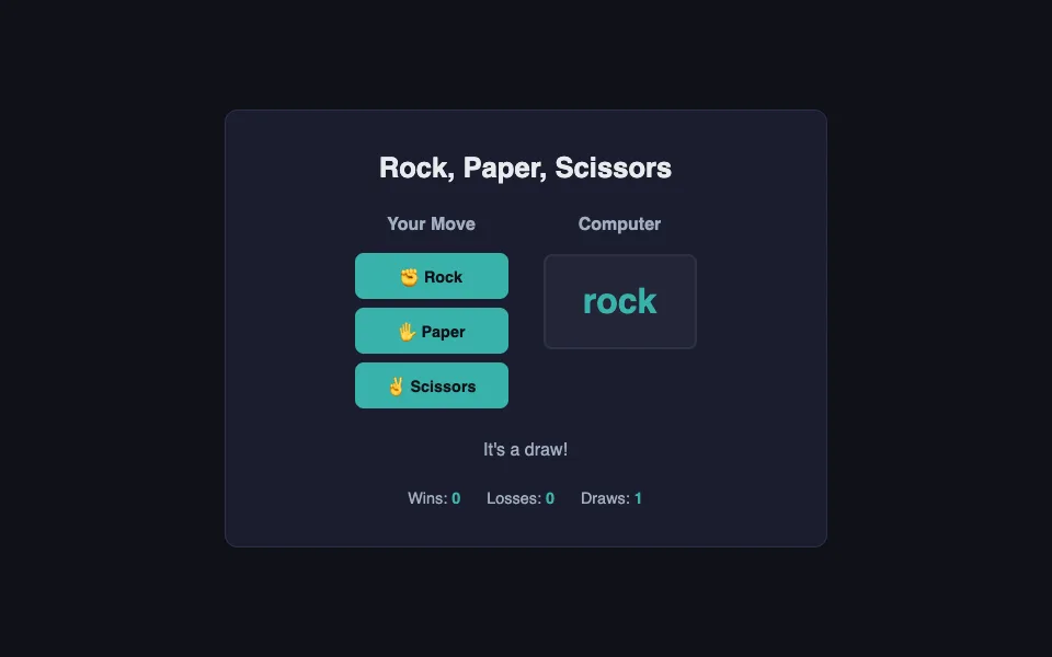 Rock Paper Scissors game artwork