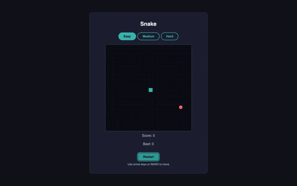 Snake game artwork