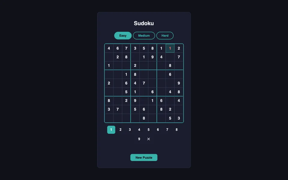 Sudoku game artwork
