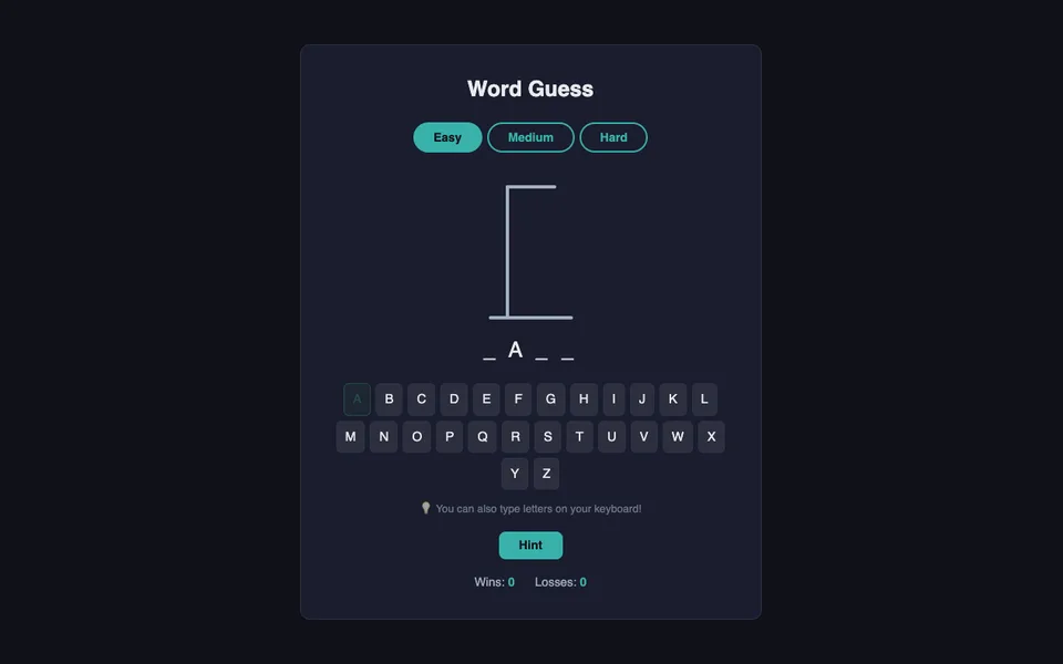 Word Guess game artwork